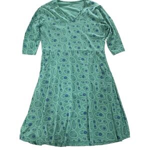 Svaha Mitosis Dress Size 1X Teal Green English Teacher Quirky Novelty Organic